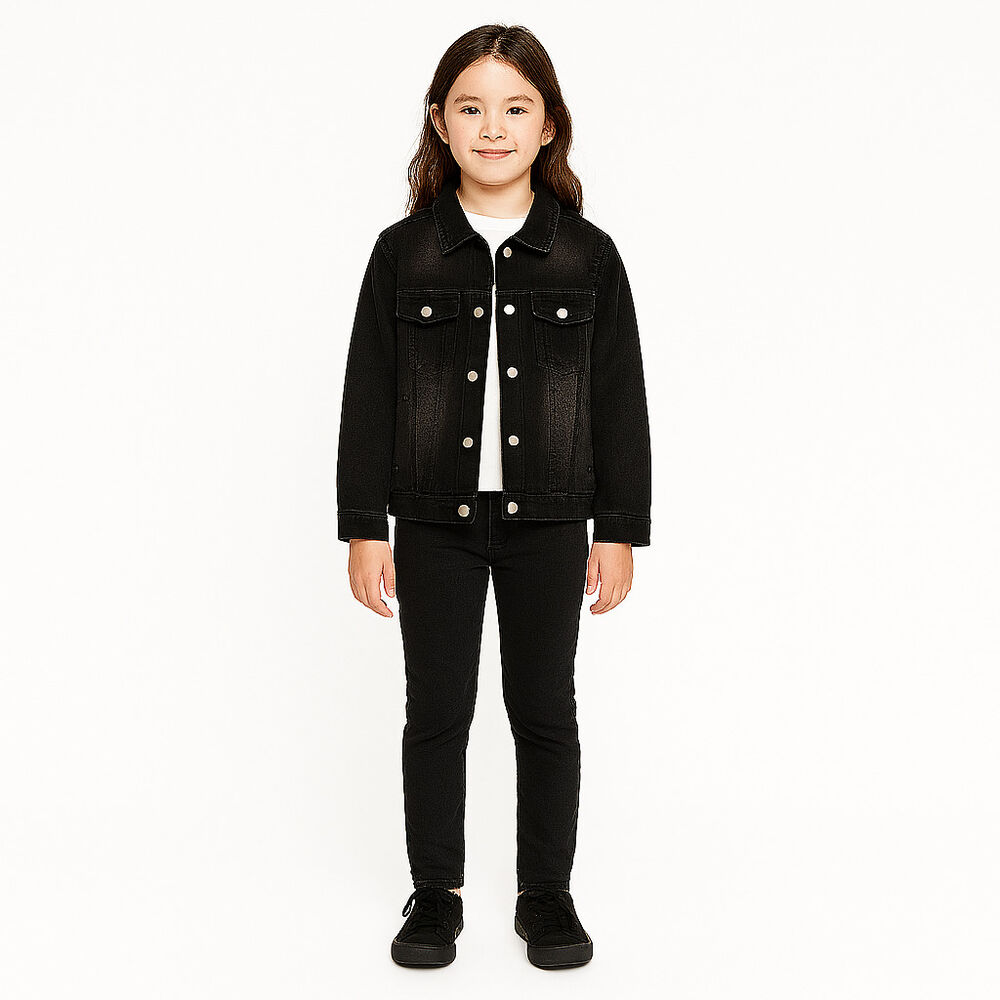 Chaqueta Mezclilla Ni&ntilde;os Denim Cl&aacute;sica Con Bolsillos image number 4.0