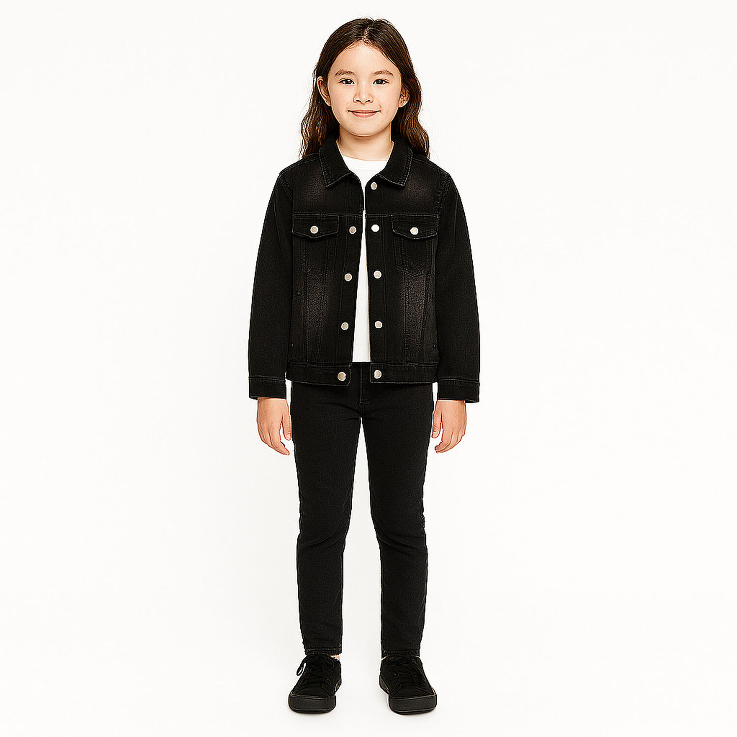 Chaqueta Mezclilla Ni&ntilde;os Denim Cl&aacute;sica Con Bolsillos image number 4.0