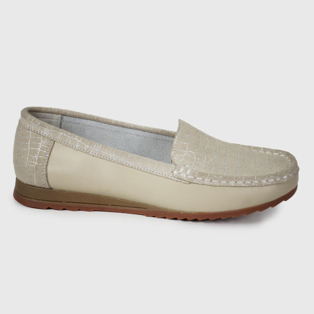 Mocasín Cuero Ethel Beige image number 2.0