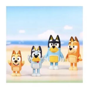Pack 4 Juguete Figuras Coleccionables Bluey & Family