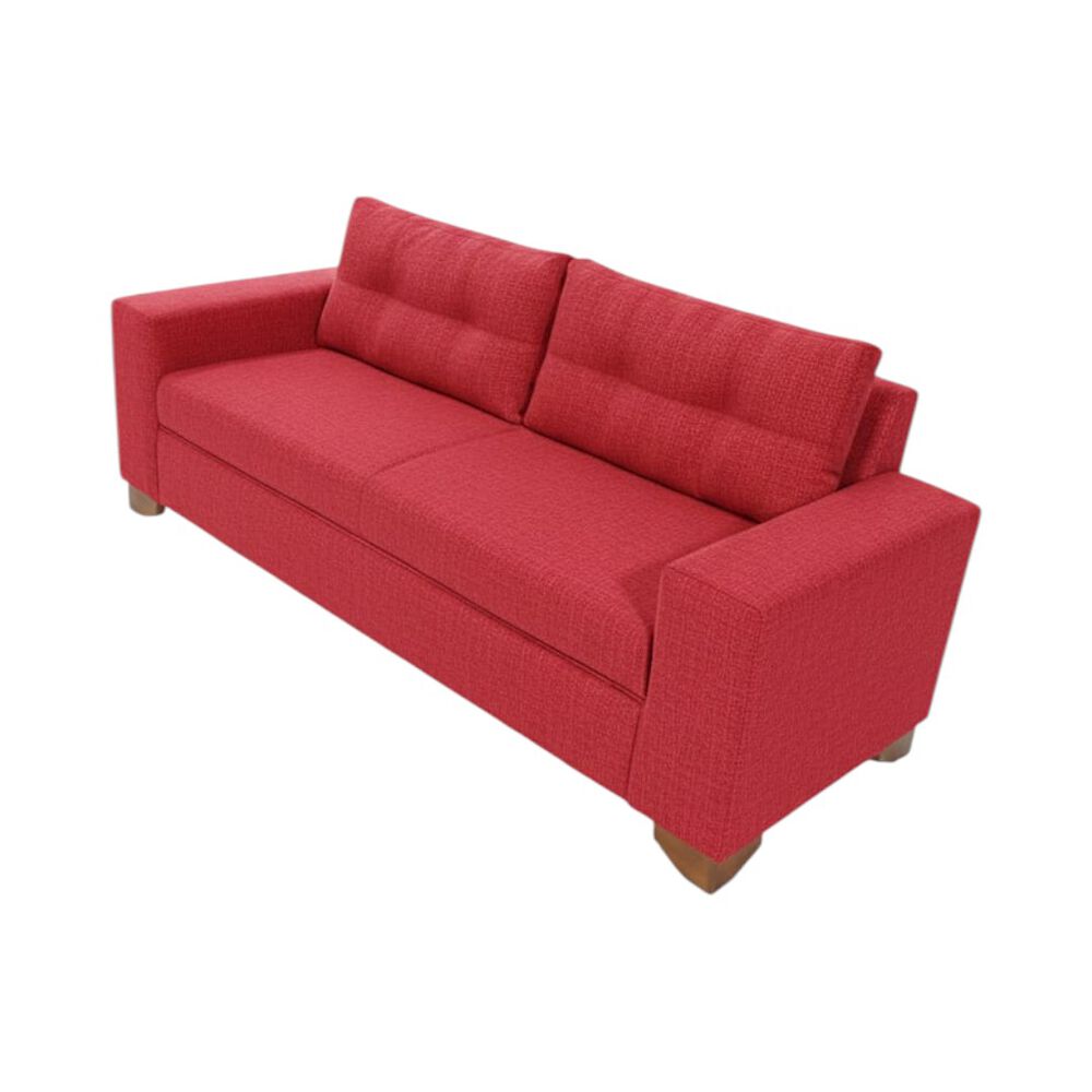 Sofa Paris Tres Cuerpos Lino Rojo image number 2.0
