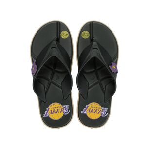 Sandalia Hombre Negro/azul Lakers Shot Nba Rider