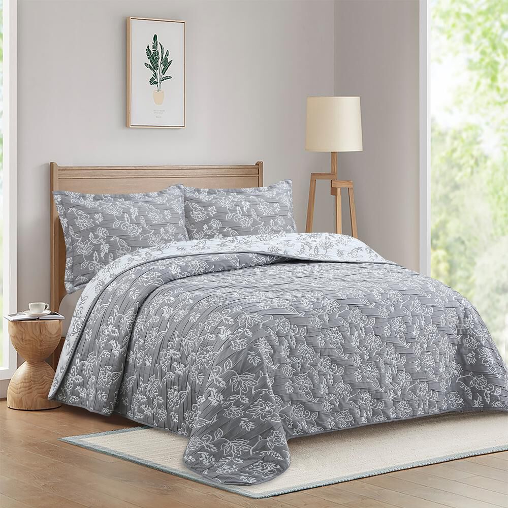 Quilt Andes Jacquard Gris - Gris image number 0.0