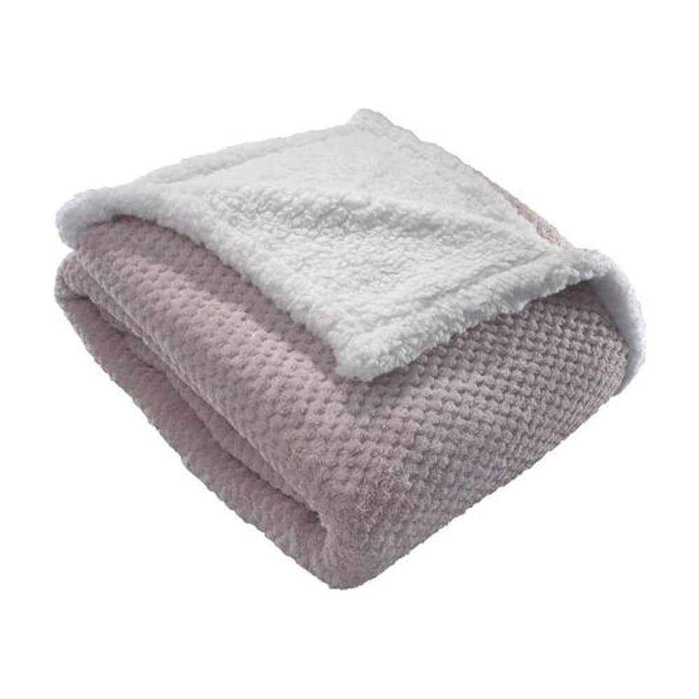 Frazada Andes Chiporro Panal Rosado 2 Plaza image number 2.0