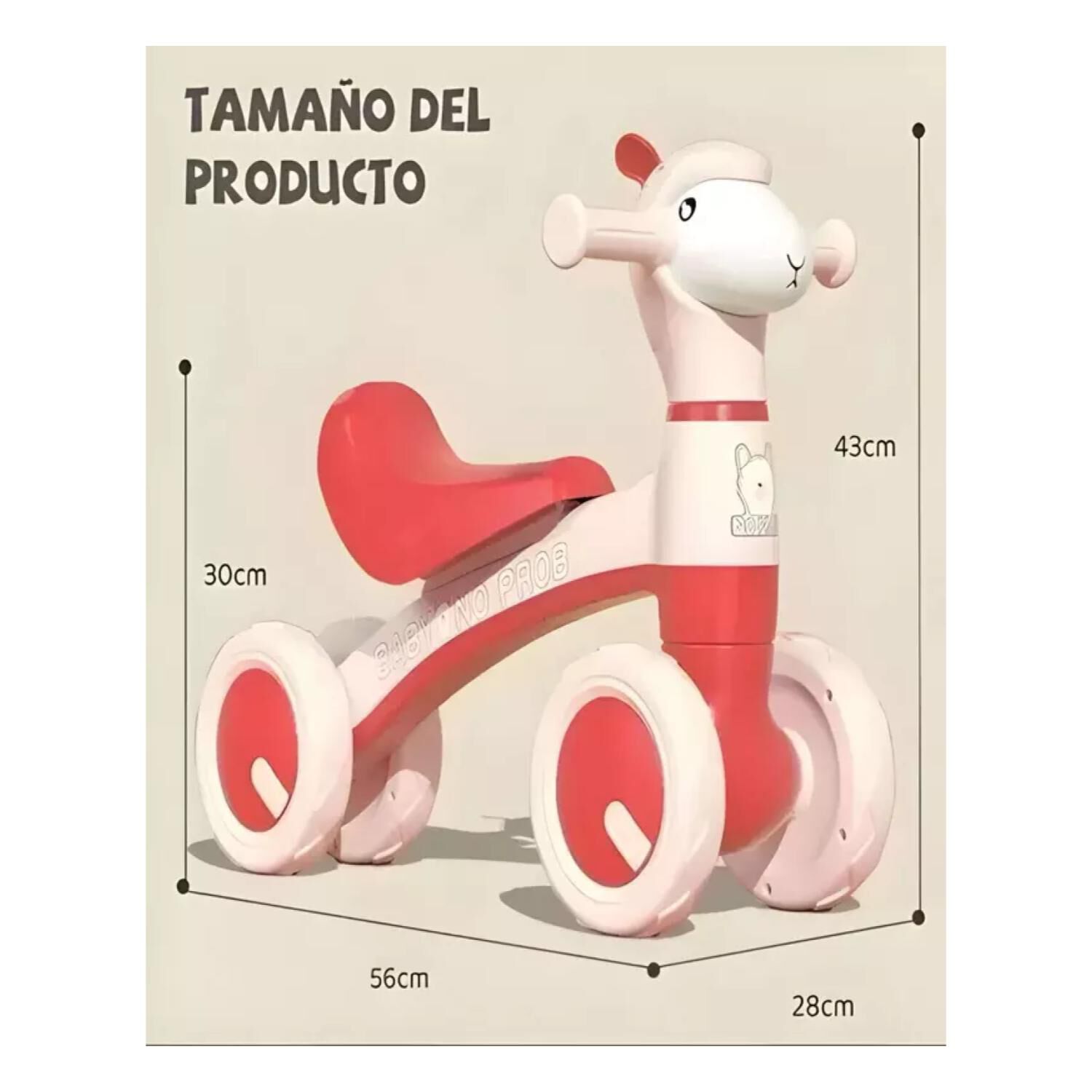 Juguete Correpasillo Bicicleta De Equilibrio Rosado Infantil image number 1.0