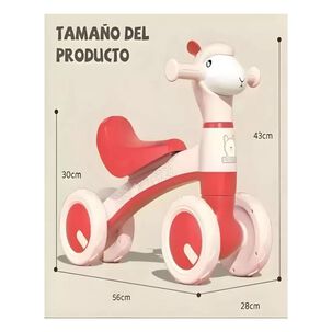 Juguete Correpasillo Bicicleta De Equilibrio Rosado Infantil