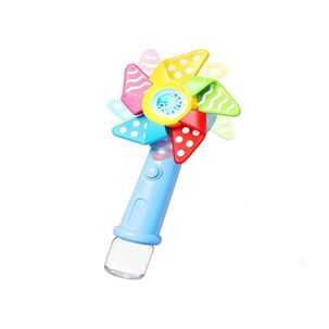 Varita Molinillo Burbujas El&eacute;ctrica Luz Multicolor Juguete Exterior Azul