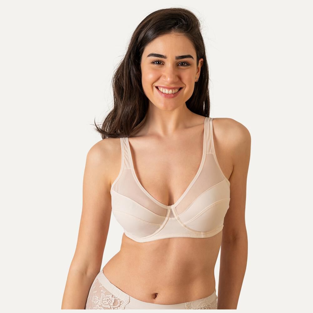 Sostén Natural Flores Copa Completa image number 0.0