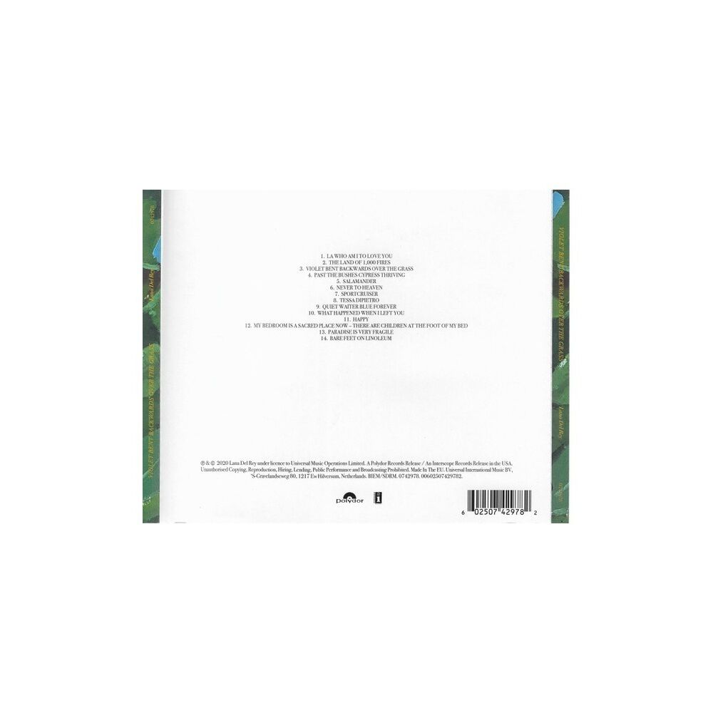 Lana Del Rey - Violet Bent Backwards Over The Grass | Cd image number 1.0