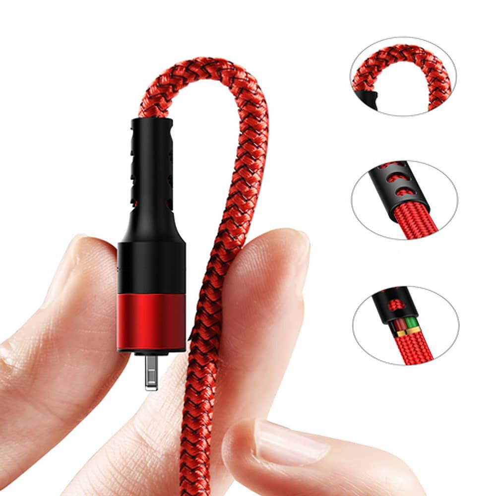 Cable Carga R&aacute;pida Celular 3 En 1 Android Compatible Samsung Para Iphone, Tipo C image number 4.0