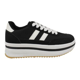 Zapatilla Urbana Mujer New Walk Lrw-295 Negro