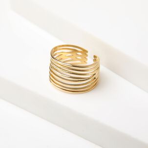 Anillo 19v69 Dorado Mujer Str340