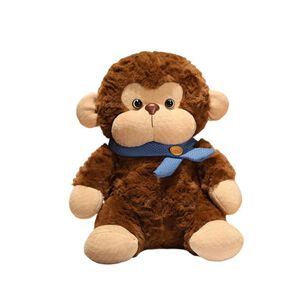 Peluche Mono Con Bufanda Azul 23cm