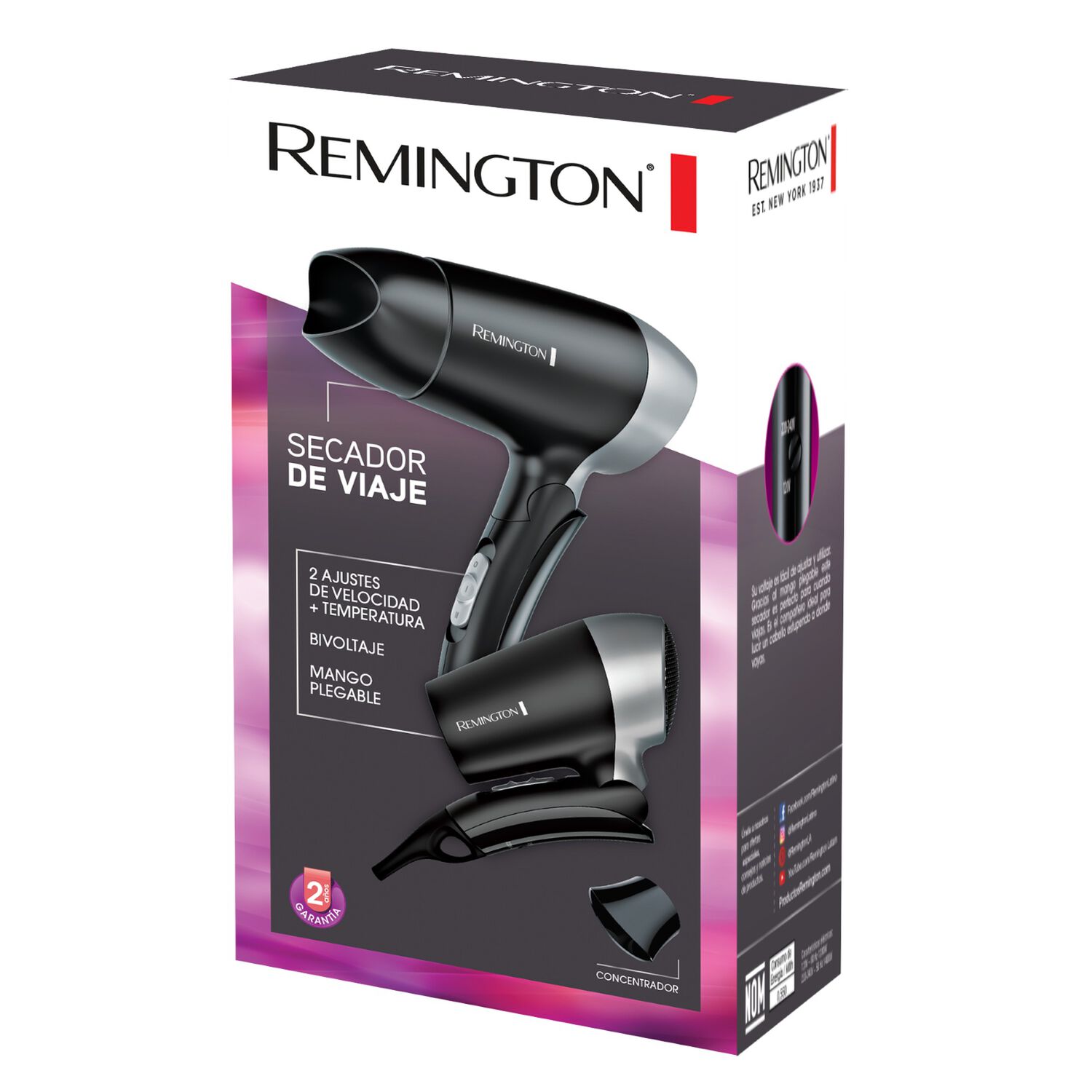 Secador De Pelo De Viaje Remington D2400 image number 10.0