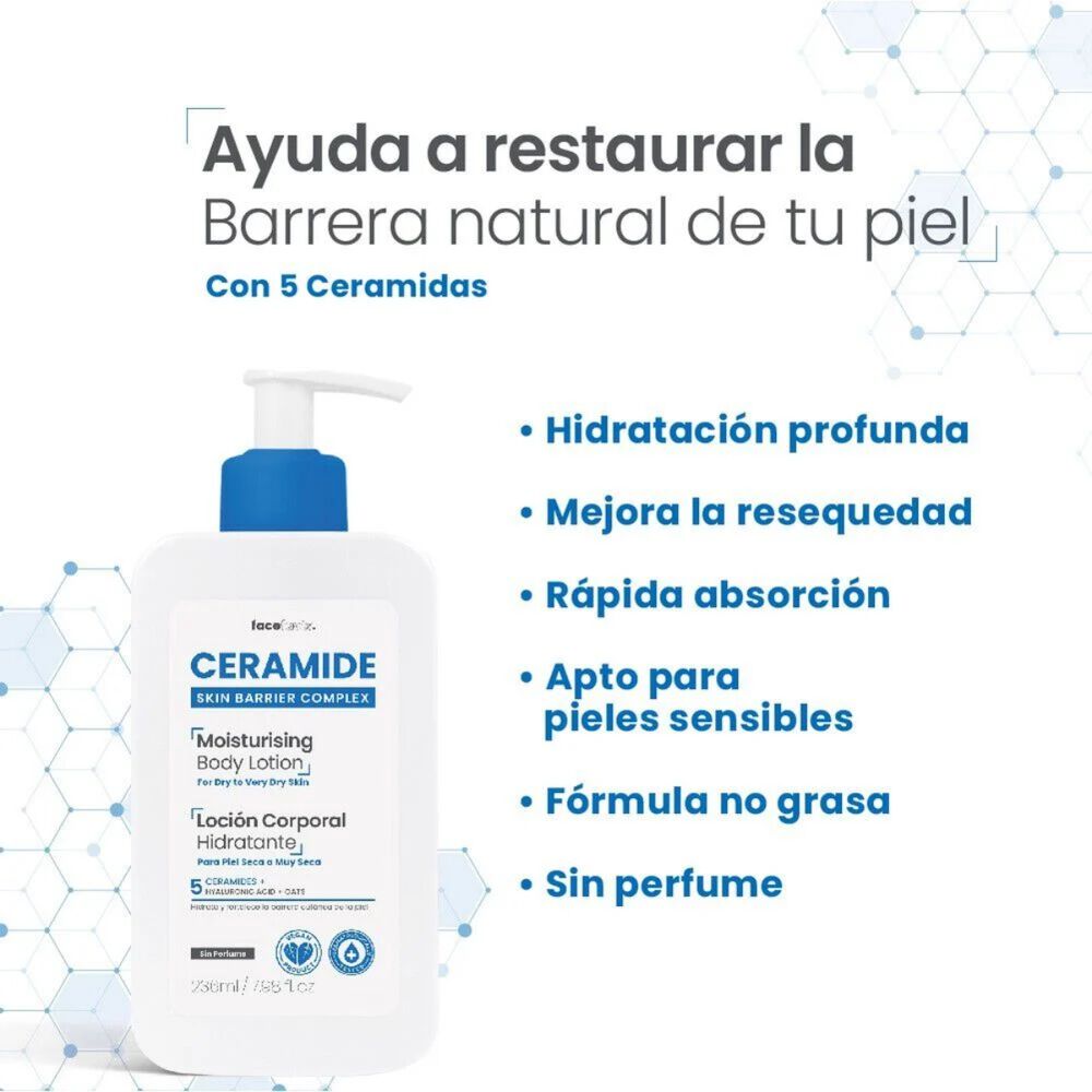 Locion Corporal Hidratante Piel Seca A Muy Seca 236ml Ceramide image number 2.0