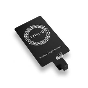 Adaptador De Carga Inalambrica Receptor Cargador Inalambrico Qi Tarjeta De Carga Tipo C (tipo C)