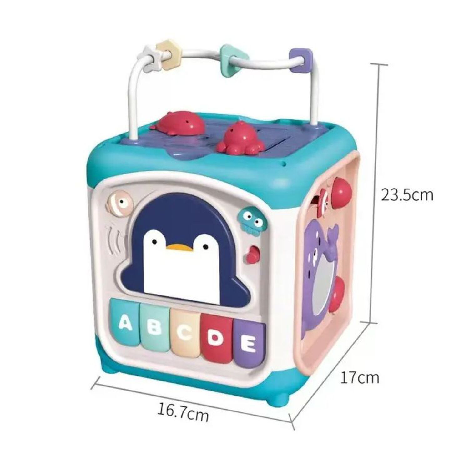 Cubo Did&aacute;ctico Infantil Actividades Beb&eacute; Aprendizaje Motor image number 4.0