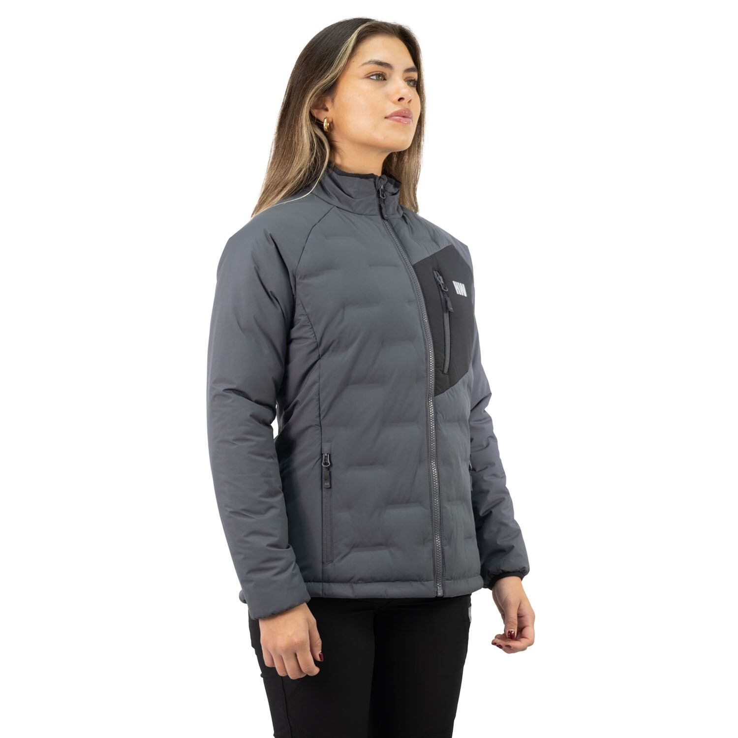 Parka Insulada Hw Explorer S/gorro Mujer Carbon Grey image number 2.0