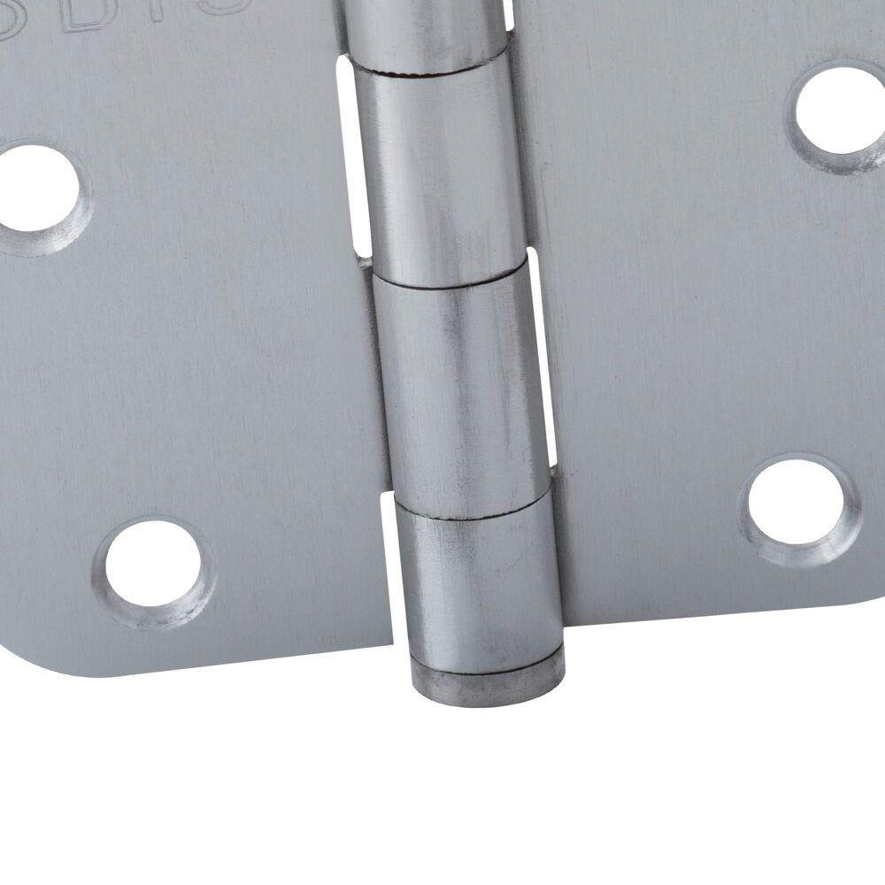 Pack 2 Bisagras Acero Odis 3,5&rdquo;&times;3,5&rdquo;&times;2,0mm Canto Redondo - Plata image number 3.0