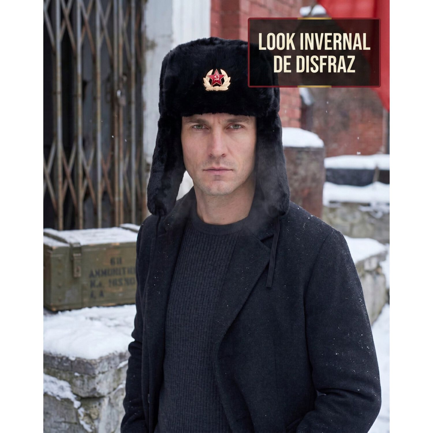 Gorro Disfraz Union Sovietica Ruso image number 7.0