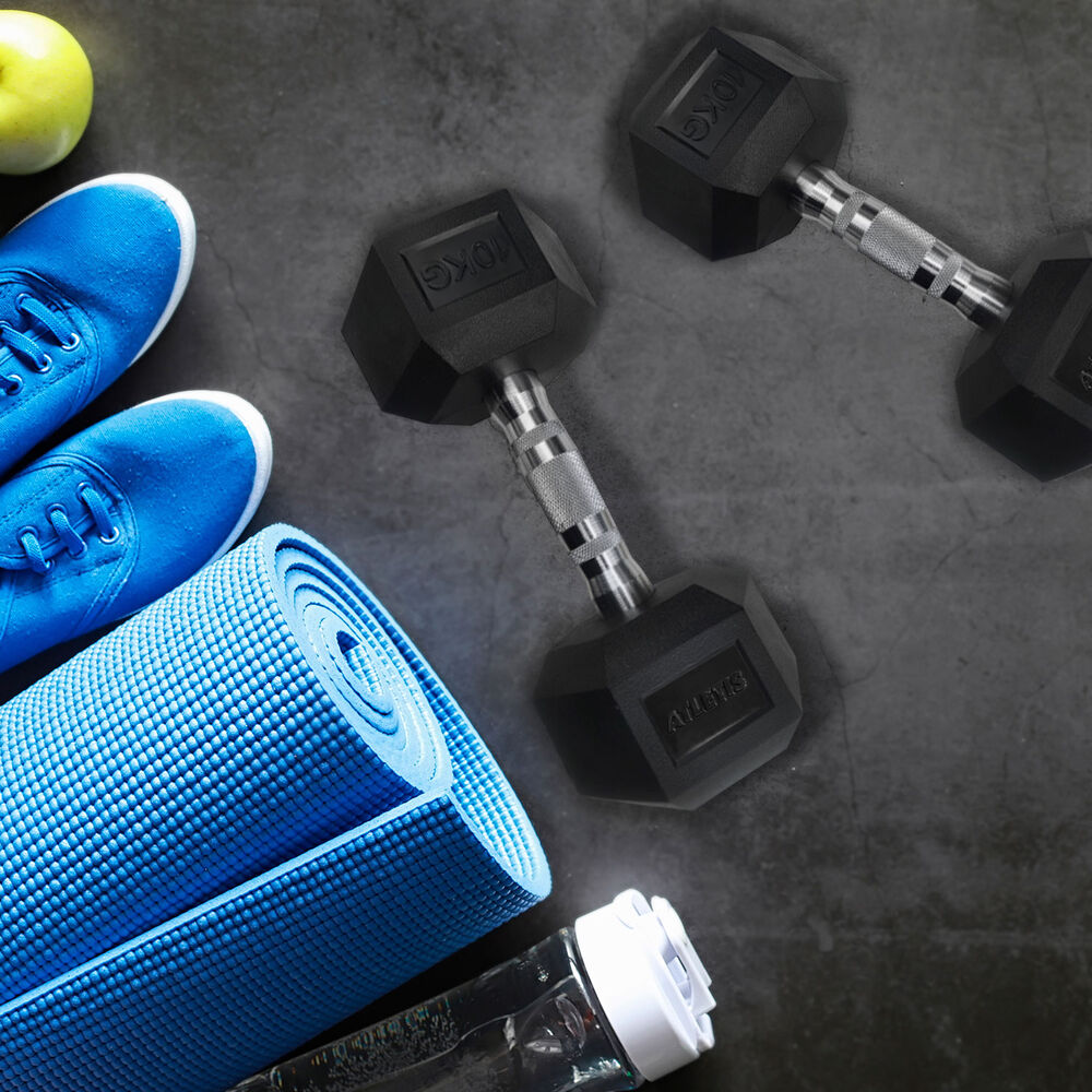 Mancuerna Hexagonal 10 Kg Negro image number 5.0