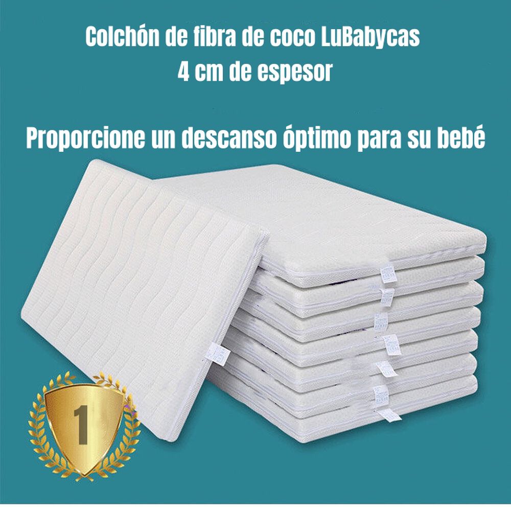 Colchón De Coco Cuna 85x45x4cm Lubabycas image number 4.0