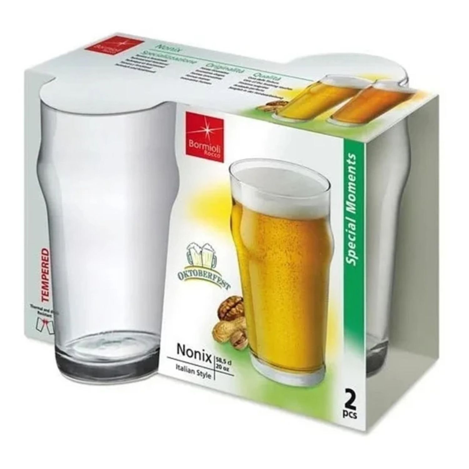 Set 2 Vasos Cerveceros 580ml Nonix image number 1.0