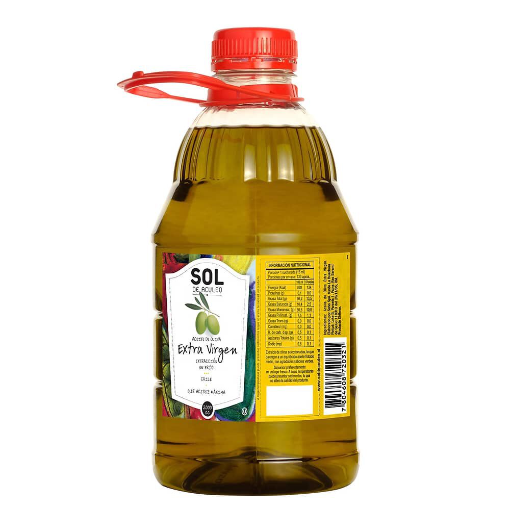 Aceite De Oliva Extra Virgen Sol De Aculeo Blend 6 X 2000 Ml image number 1.0