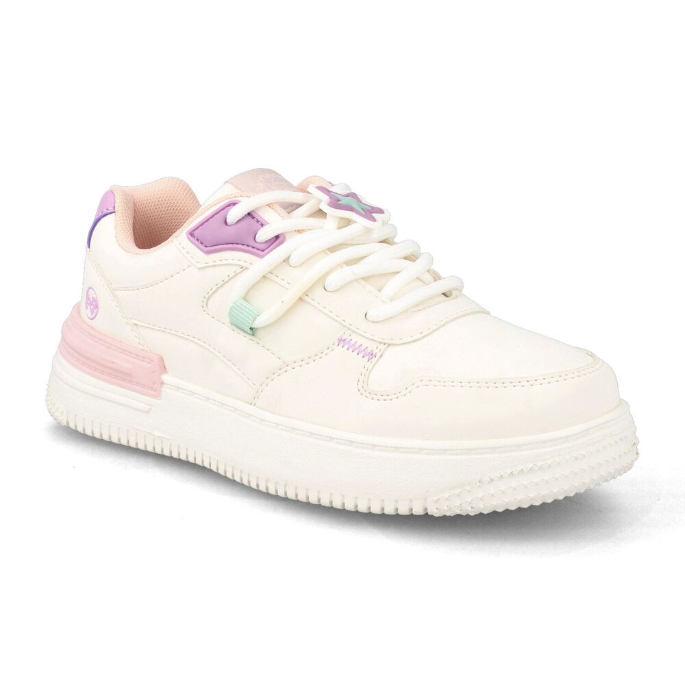 Zapatilla Ni&ntilde;a Bubblegummers Aticus Blanco- Rosado image number 1.0