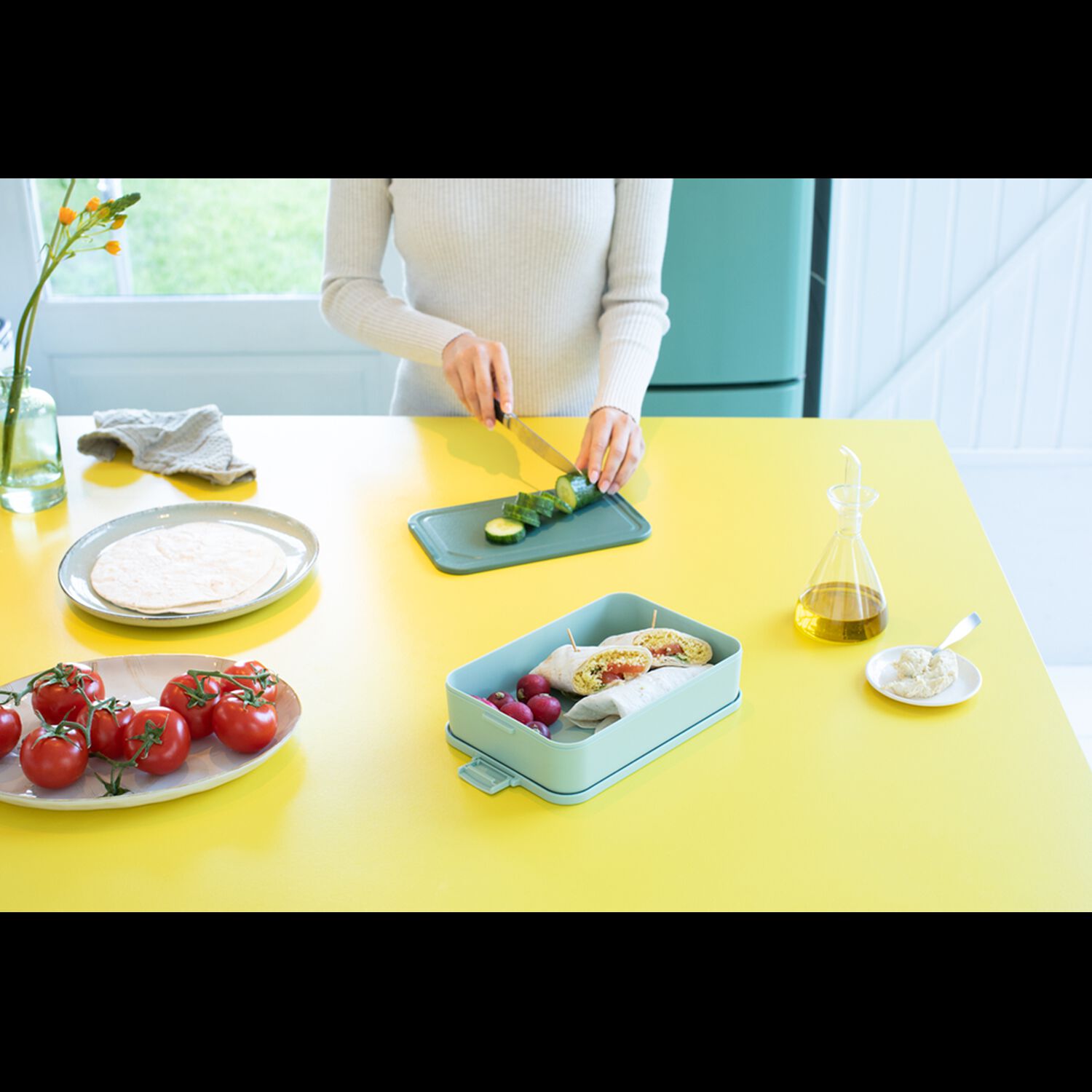 Contenedor Para Almuerzo Make & Take Grande Jade Green image number 5.0