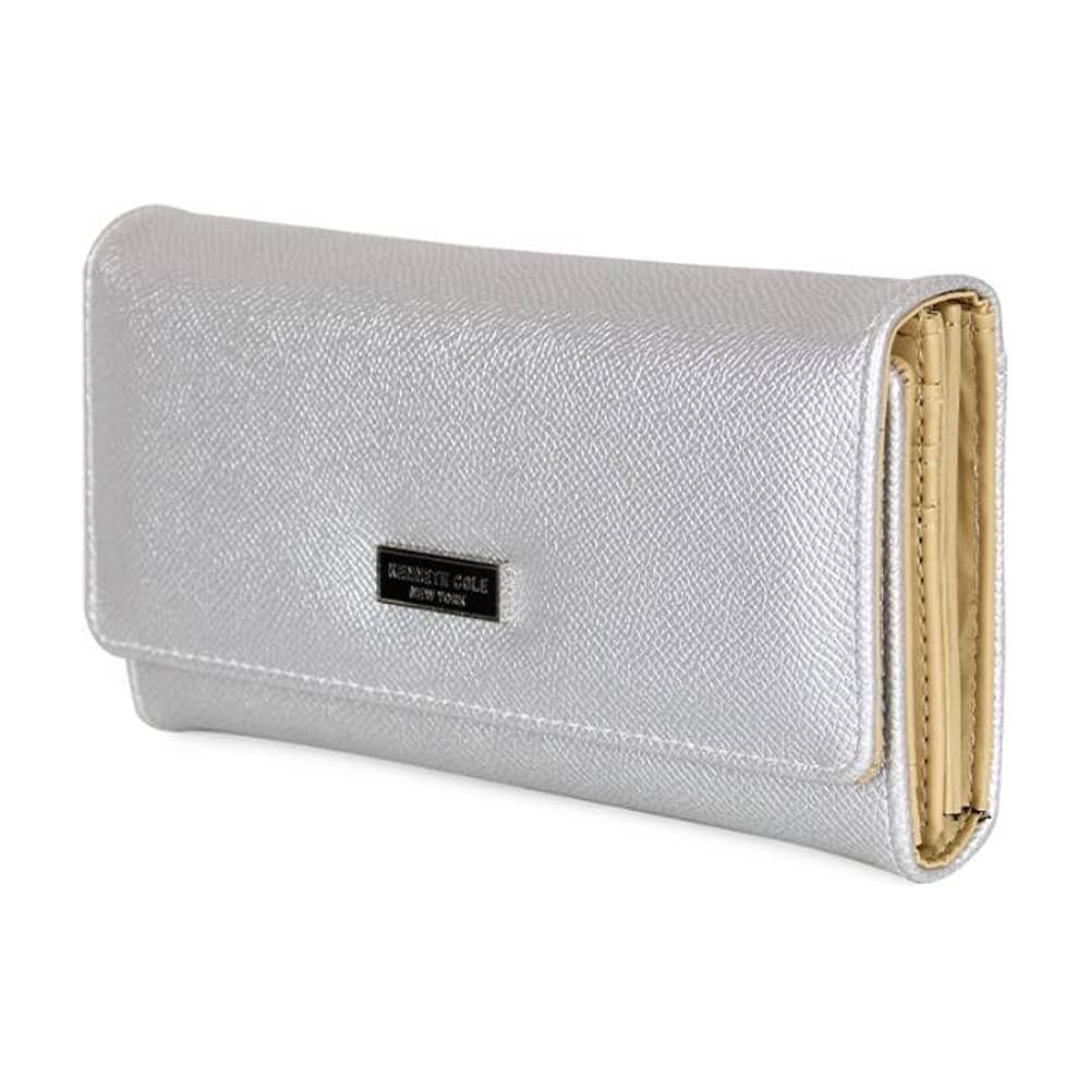 Billetera Mujer Flap-bessie Gris Kenneth Cole image number 1.0