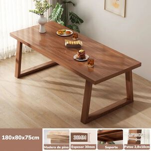 Comedor De Madera West 180x80x75cm By Lubabycas