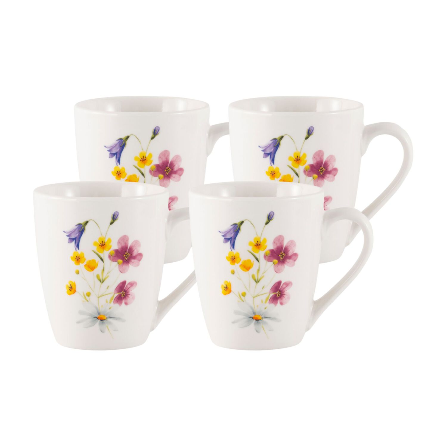 Set De Mug Casaideal Flor / 4 Piezas image number 0.0