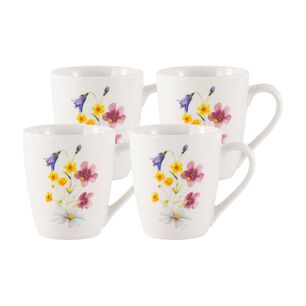 Set De Mug Casaideal Flor / 4 Piezas