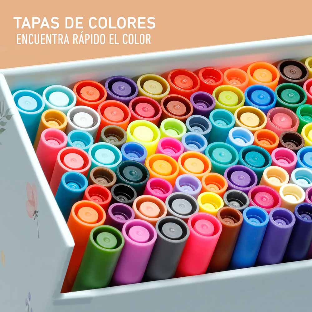 Ohuhu Maui 100 Marcadores A Base De Agua,pincel&fineliner image number 2.0