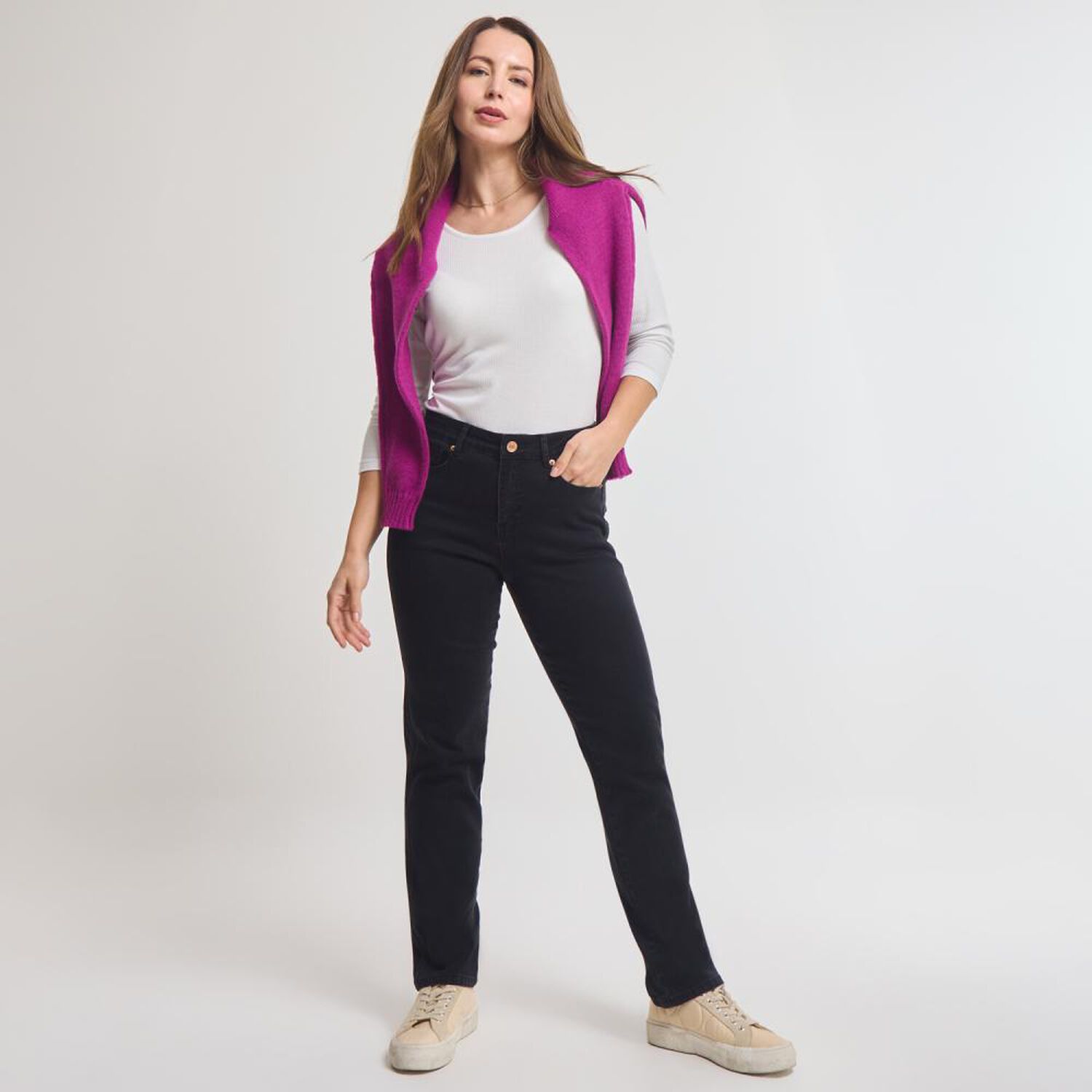 Jeans Tiro Medio Bootcut Push Up Mujer Geeps image number 1.0