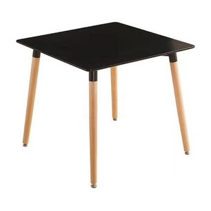 Mesa Cuadrada 80x80 Mdf Negra