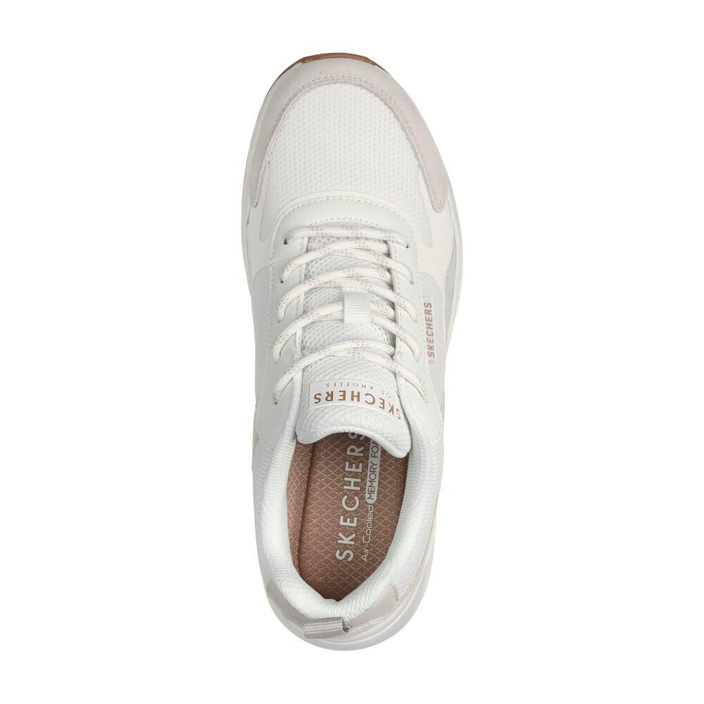 Zapatilla Urbana Mujer Skechers Uno Peaks - Hollywood Hikes Blanco image number 4.0