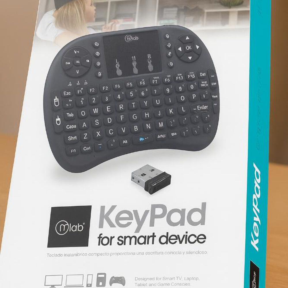 Teclado Mini Wireless Mlab Smart Tv Con Touch Pad Usb image number 3.0