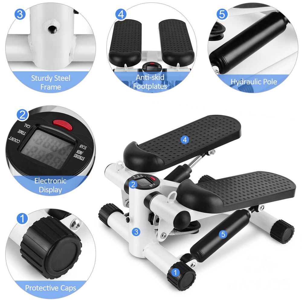Maquina Sunny Escaladora Fit Mini Stepper Banda Resistencia image number 4.0