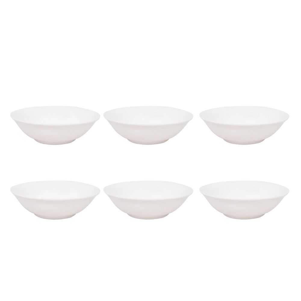 Set 6 Platos Bowl De Sopa 20cm Porcelana Blanca Hallen image number 0.0