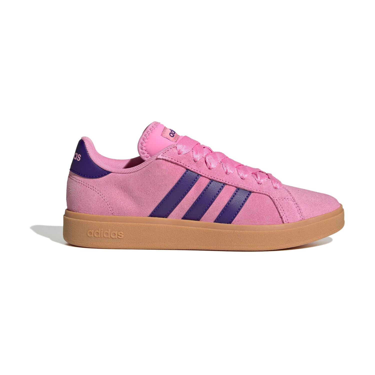 Zapatilla Urbana Mujer Adidas Grand Court Base 00s Rosado image number 10.0