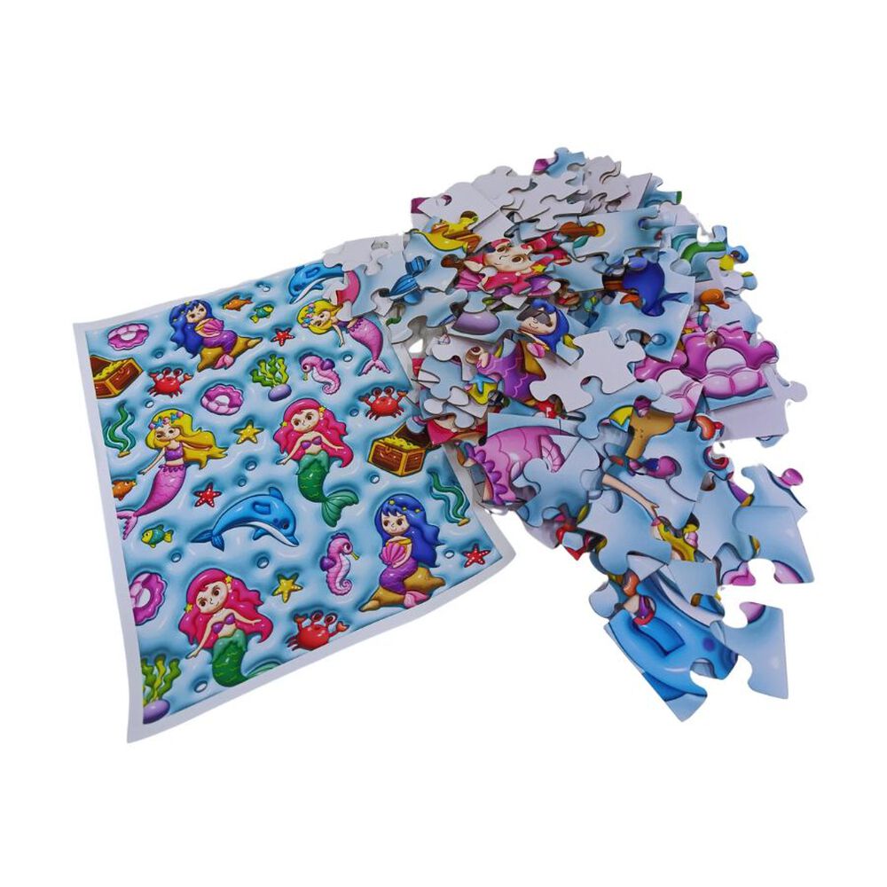 Puzzle 3d De Sirenas Infantil 120 Piezas image number 1.0
