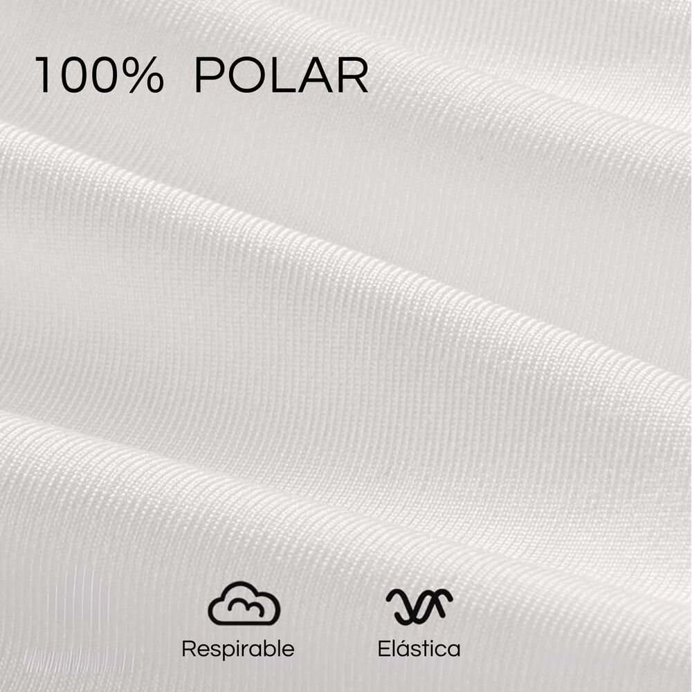 Pack 6 Camisetas Poleras Polar De Niña Blanco Primera Capa image number 7.0