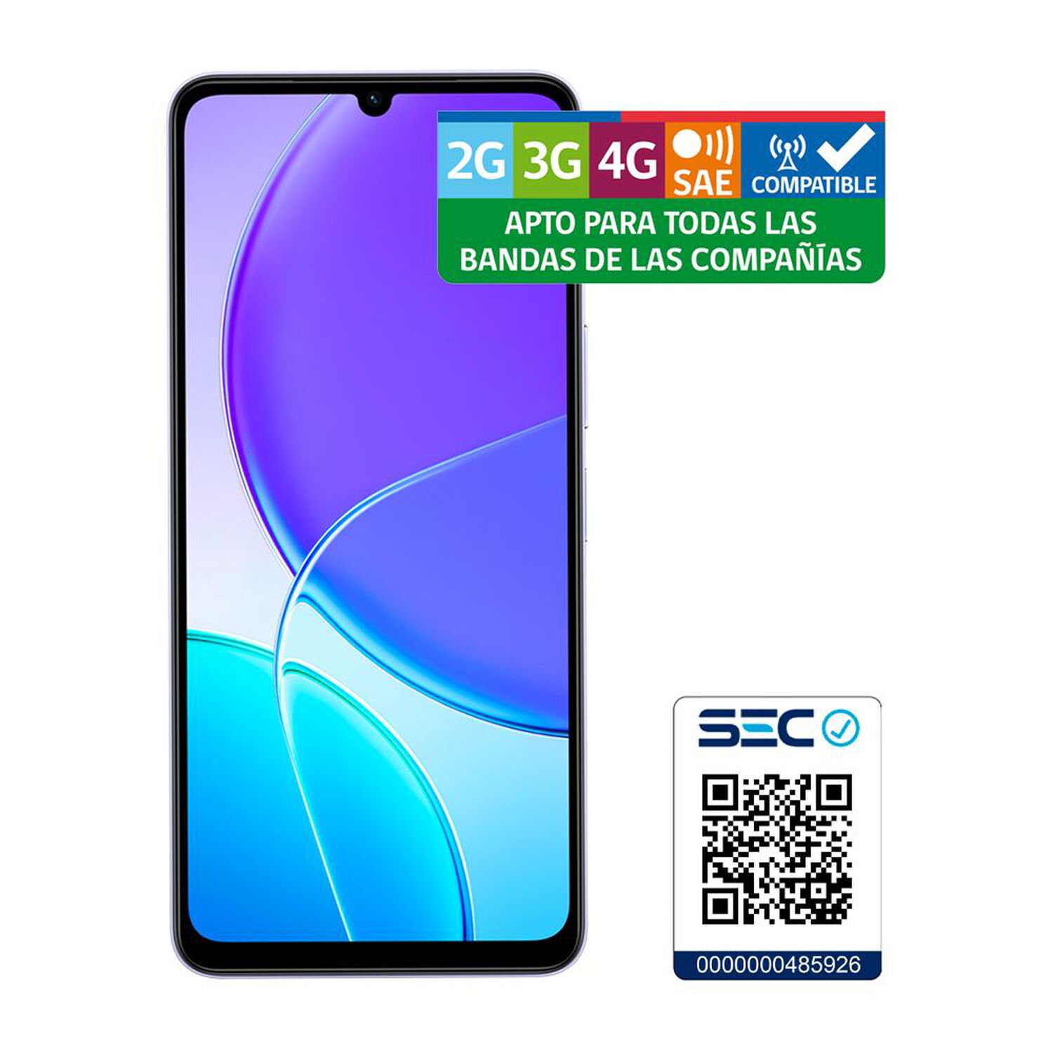 Smartphone Vivo Y04 / 128 GB / Violeta / Liberado image number 7.0