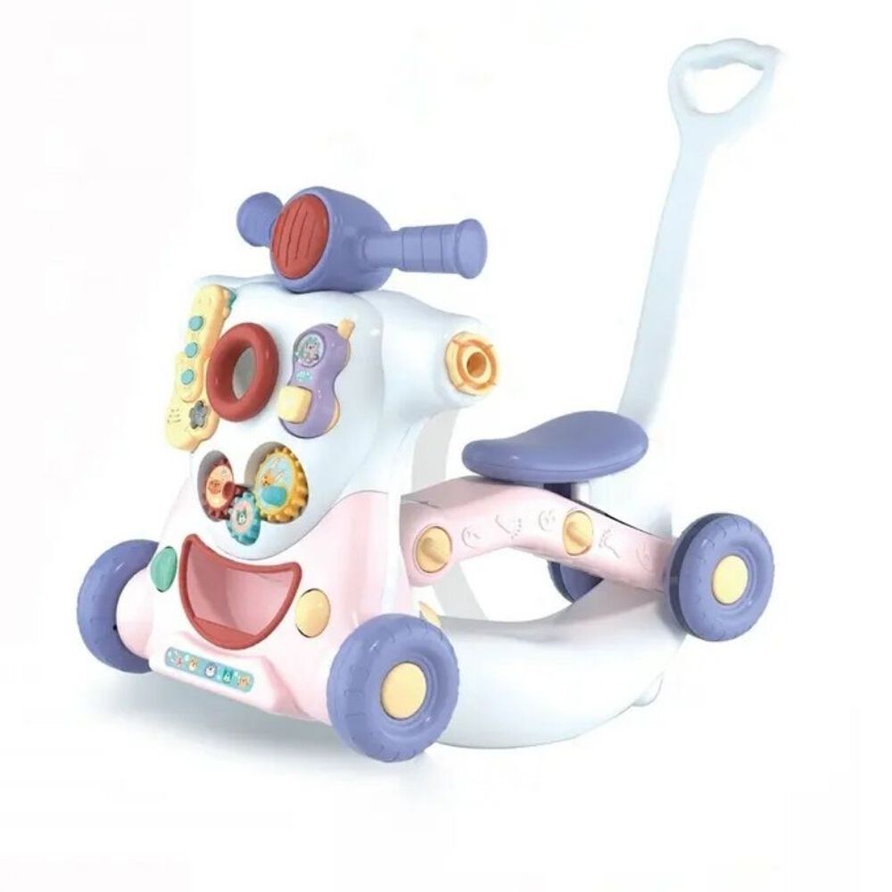 Andador Multifuncional 6 En 1 Juguete Musical Educativo Infantil Rosa image number 0.0