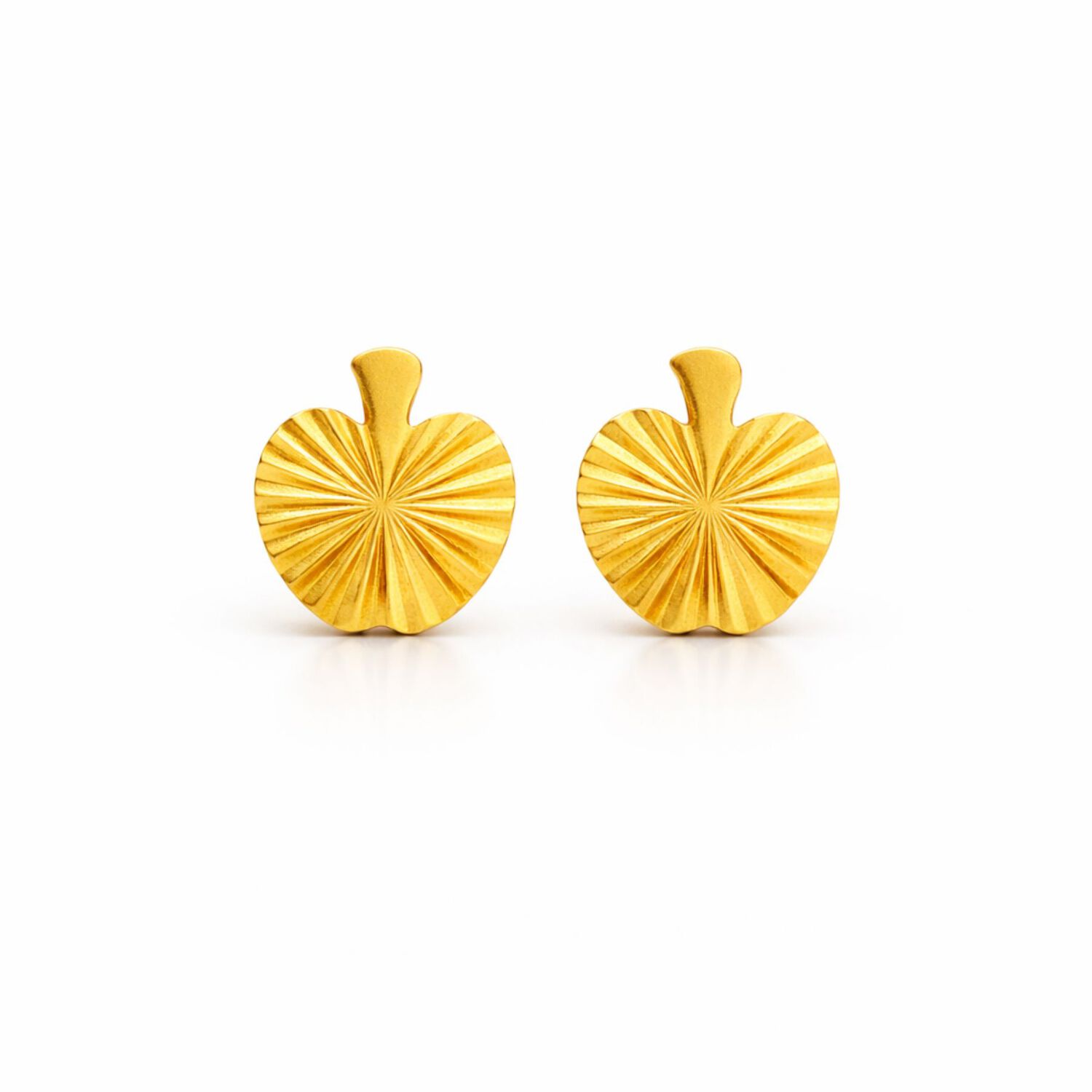Aros Manzana Facetada 5mm Oro 18k Atornillados 0.90gr Mujer Ni&ntilde;a Hipoalerg&eacute;nicos image number 3.0