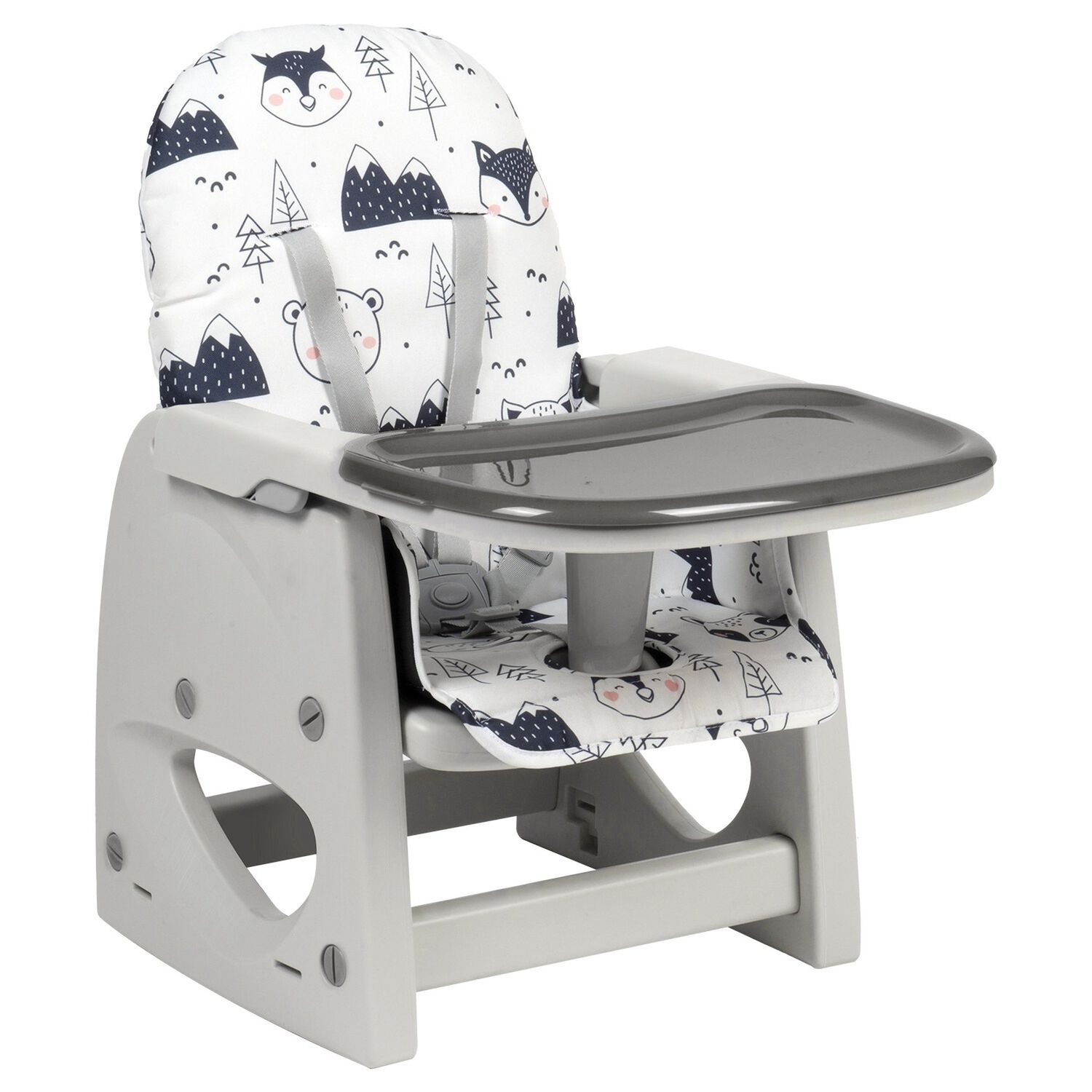 Silla De Comer Escritorio Foodzy 4-in-1 Gris image number 6.0