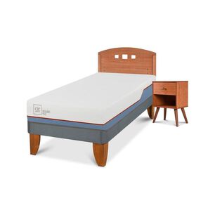 Cama Europea Cic Excellence Plus / 1 Plaza / Base Normal + Set De Maderas