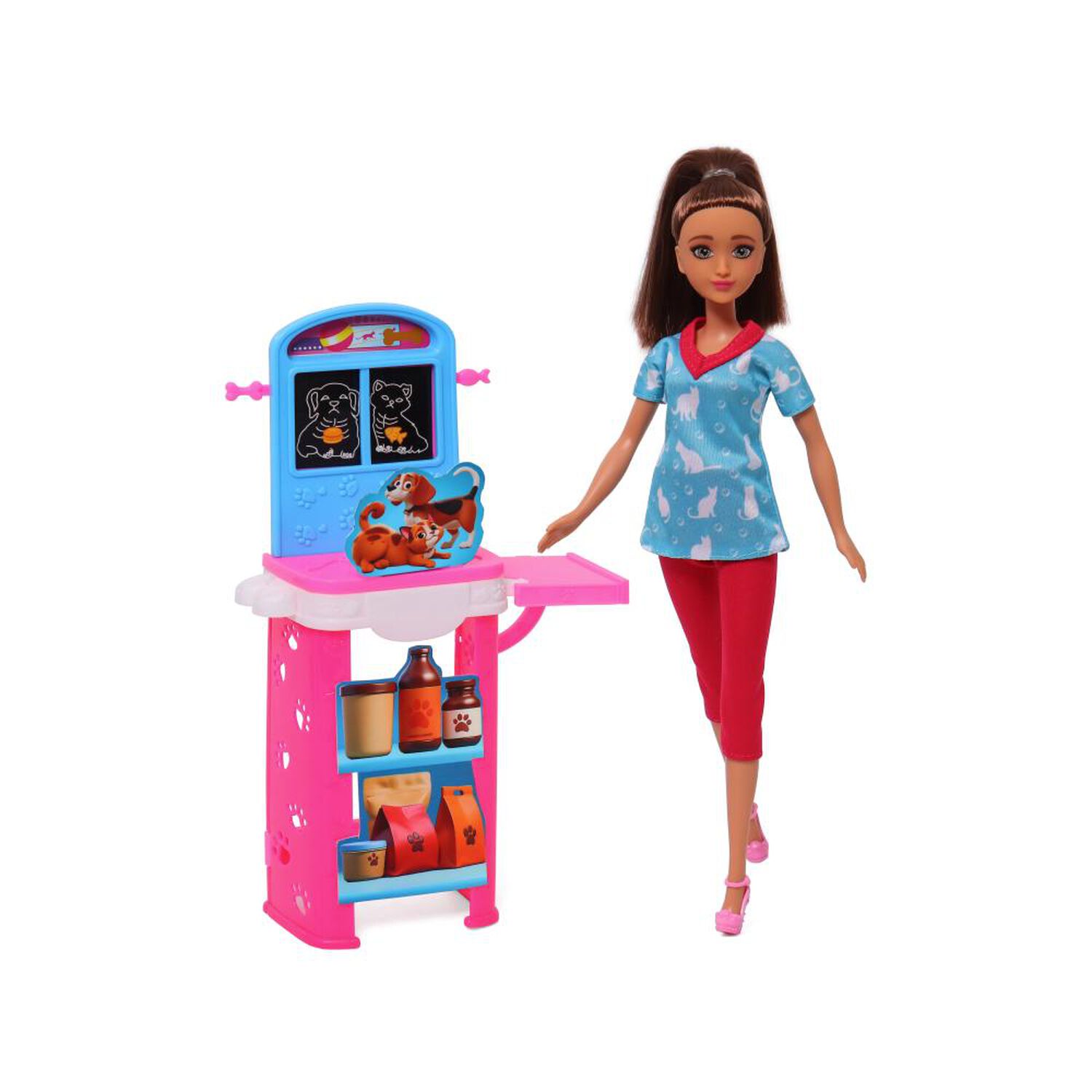 Mu&ntilde;eca Fashion 31 Cm Con Set De Veterinaria Happyline image number 2.0